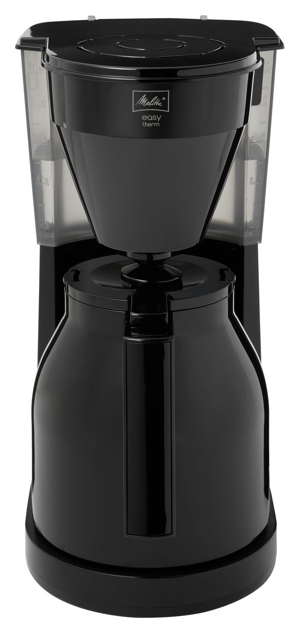 1023-06  Easy II Therm 8 Tassen Thermo Filterkaffeemaschine  (Schwarz) 