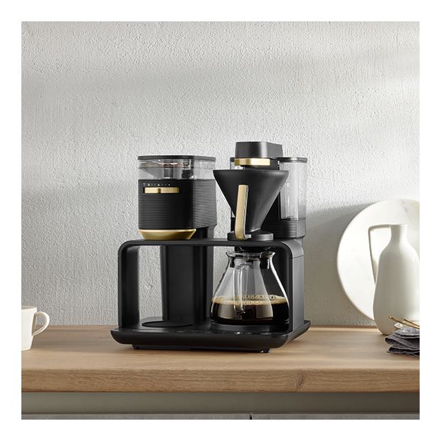 1024-04 Epos 8 Tassen Filterkaffeemaschine 1,0 l  (Schwarz, Gold) 