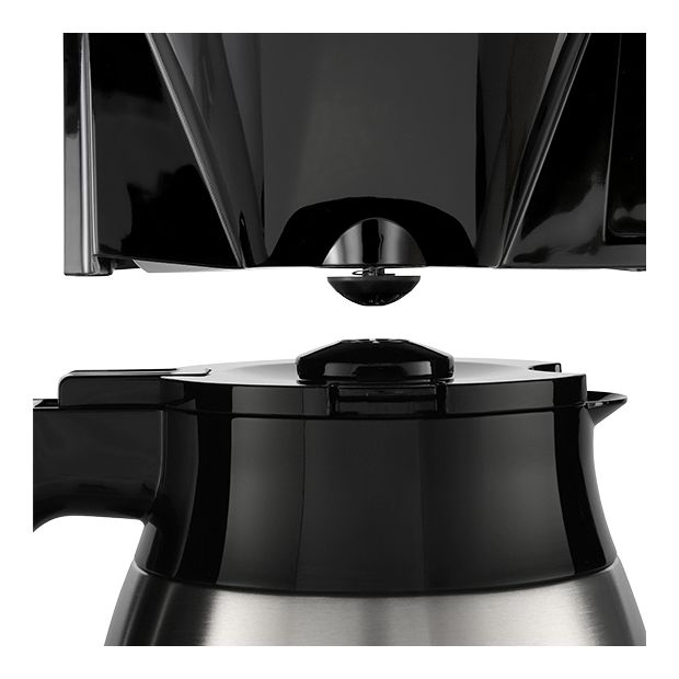 1025-16 Look V Therm Perfection 10 Tassen Thermo Filterkaffeemaschine 1,2 l  (Schwarz, Silber) 
