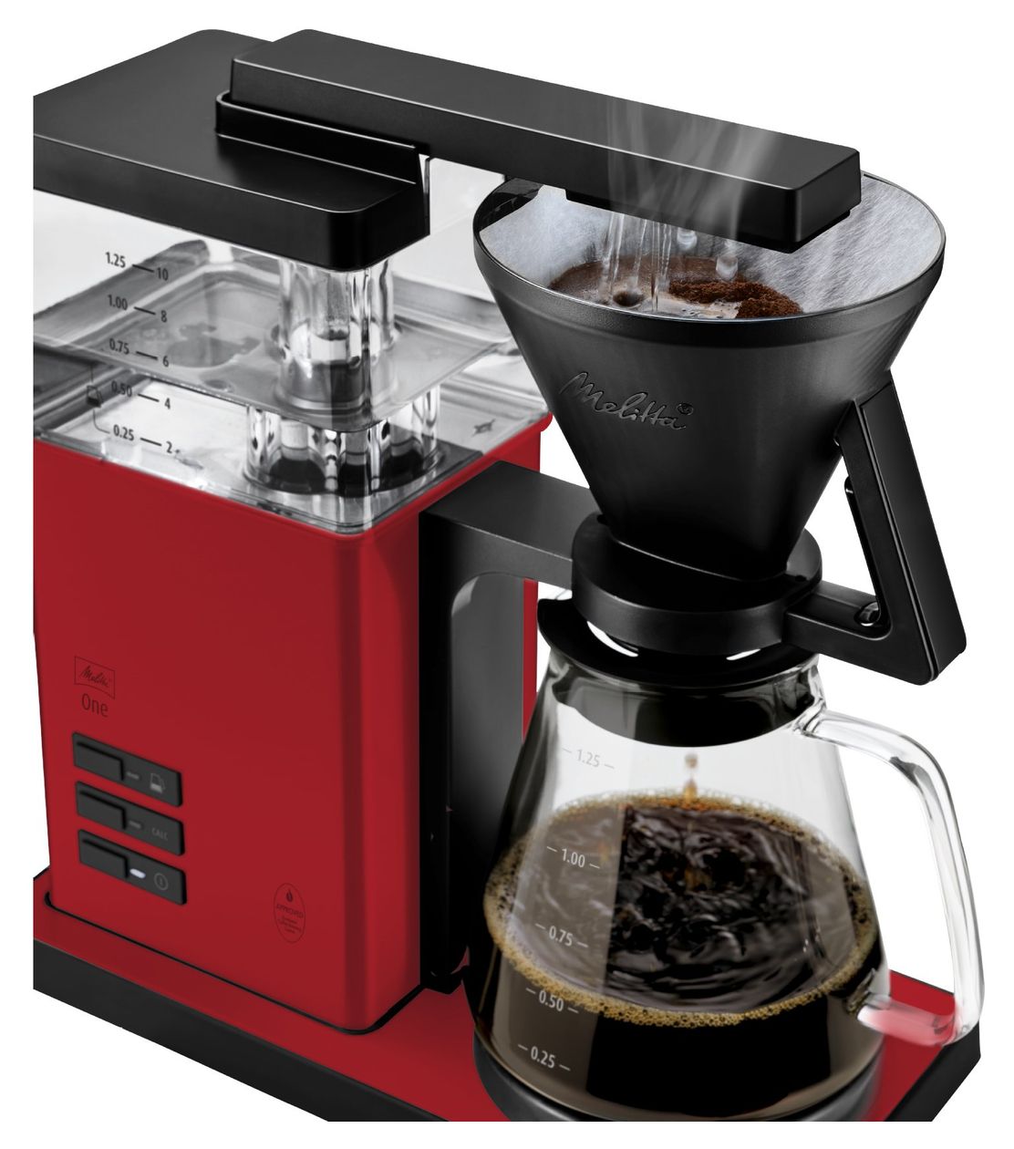 1031-04 One 10 Tassen Filterkaffeemaschine 1,2 l  (Rot) 