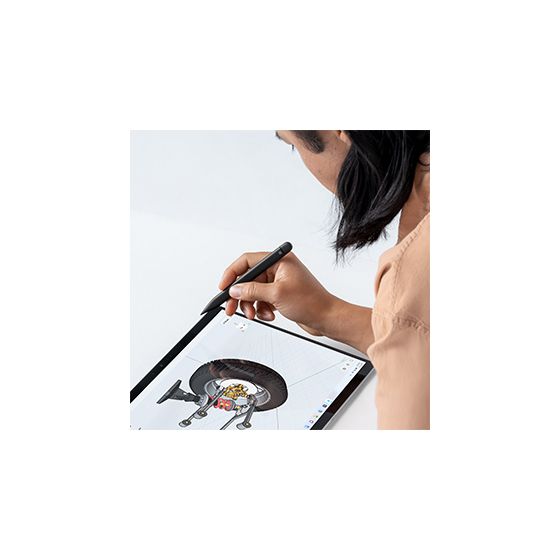 Surface Slim Pen 2 Bluetooth Eingabestift für Microsoft Surface Laptop Studio Surface Pro 8 - 9 Surface Pro X Surface Duo 2 Surface Hub 2S Surface Slim Pen 2 Pen Tips Surface Slim Pen Charger Schwarz 