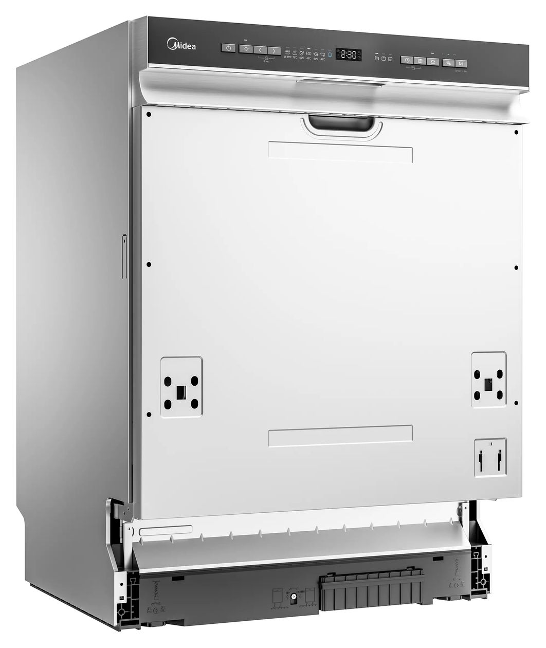 MDWES1433DSS-RB 60 cm Geschirrspüler teilintegriert (ohne Front) Sehr leise 14 Maßgedecke aquaStop Funktion 