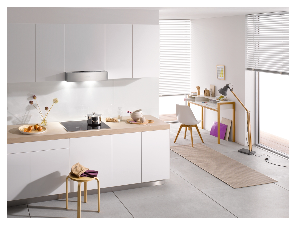 DA1260 Abluft/Umluft Dunstabzugshaube/Esse Unterbau 60 cm (Edelstahl) 