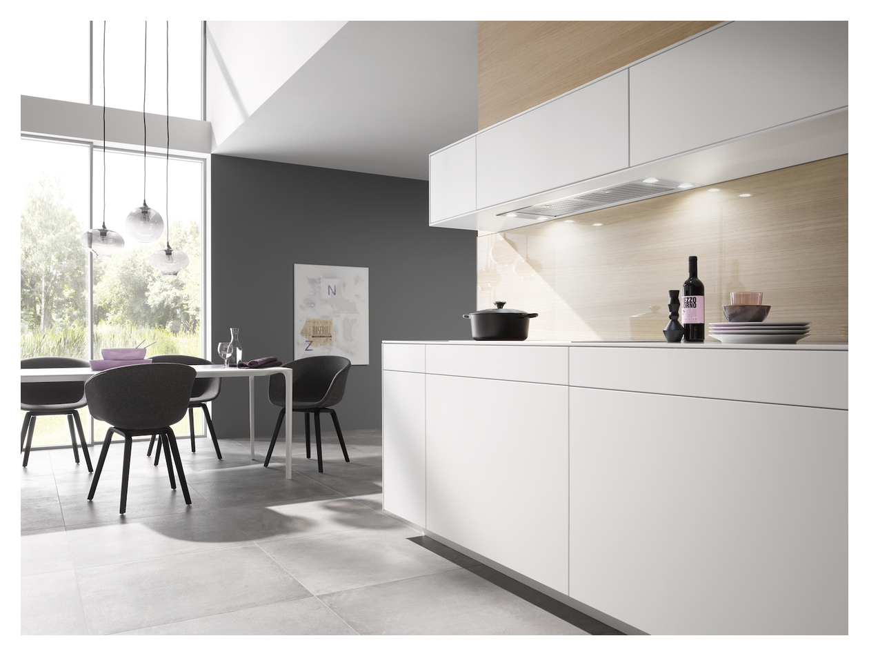 DA2390 Abluft/Umluft Dunstabzugshaube/Esse Einbau 884 mm (Edelstahl) 