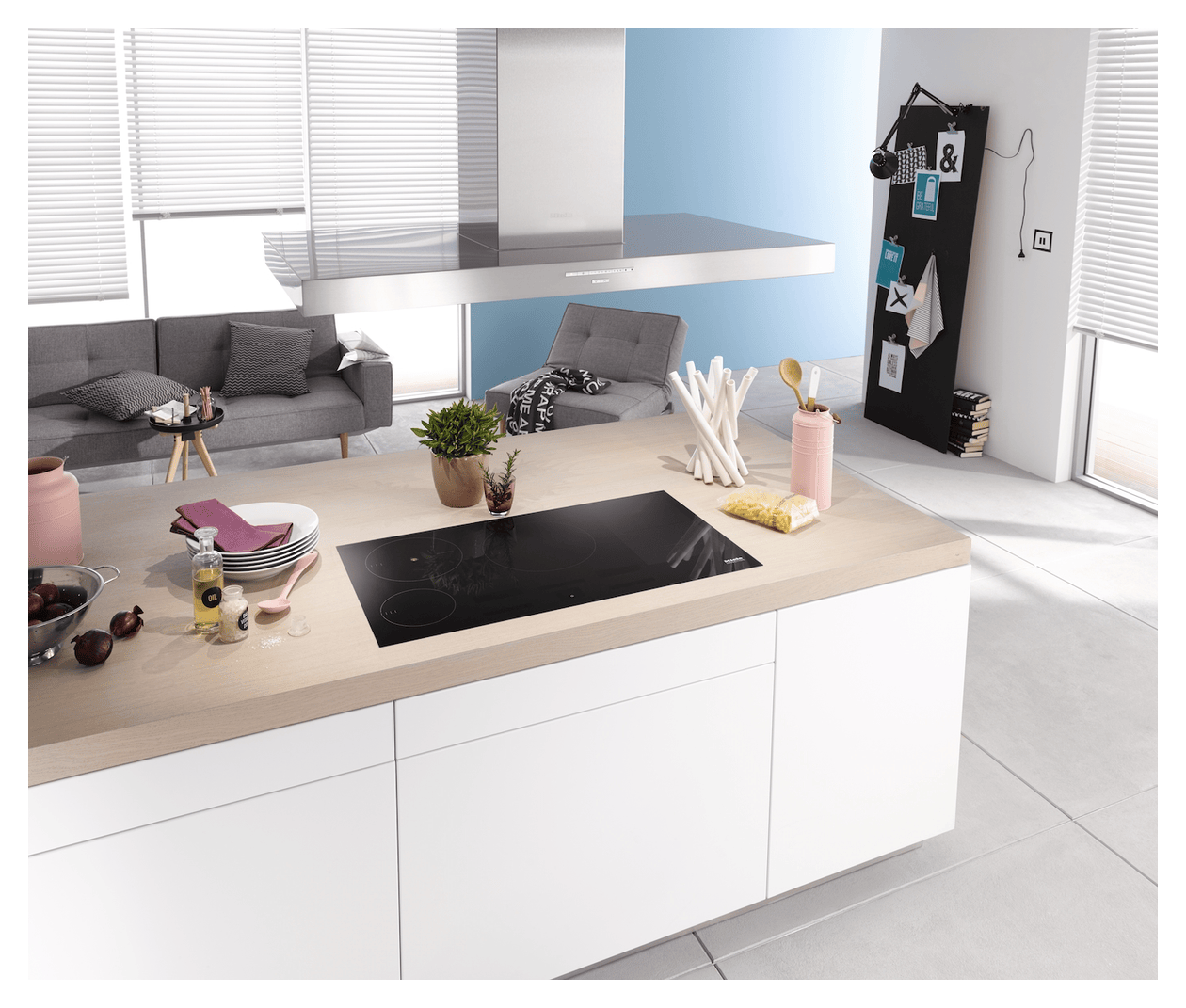 DA4248V D Puristic Varia Abluft Dunstabzugshaube/Esse Insel 1198 mm (Edelstahl) 