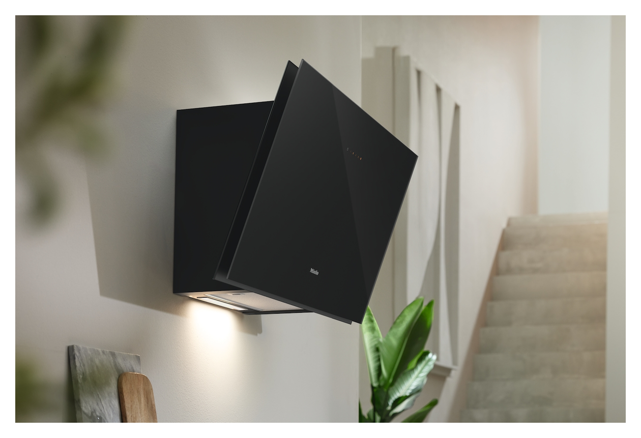 DAH2960 Escala Abluft/Umluft Dunstabzugshaube/Esse Wand 90 cm (Schwarz) 