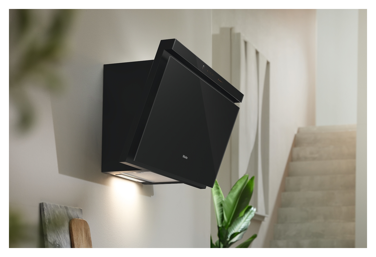 DAH4970 Sienna Abluft/Umluft Dunstabzugshaube/Esse Wand 90 cm (Schwarz) 