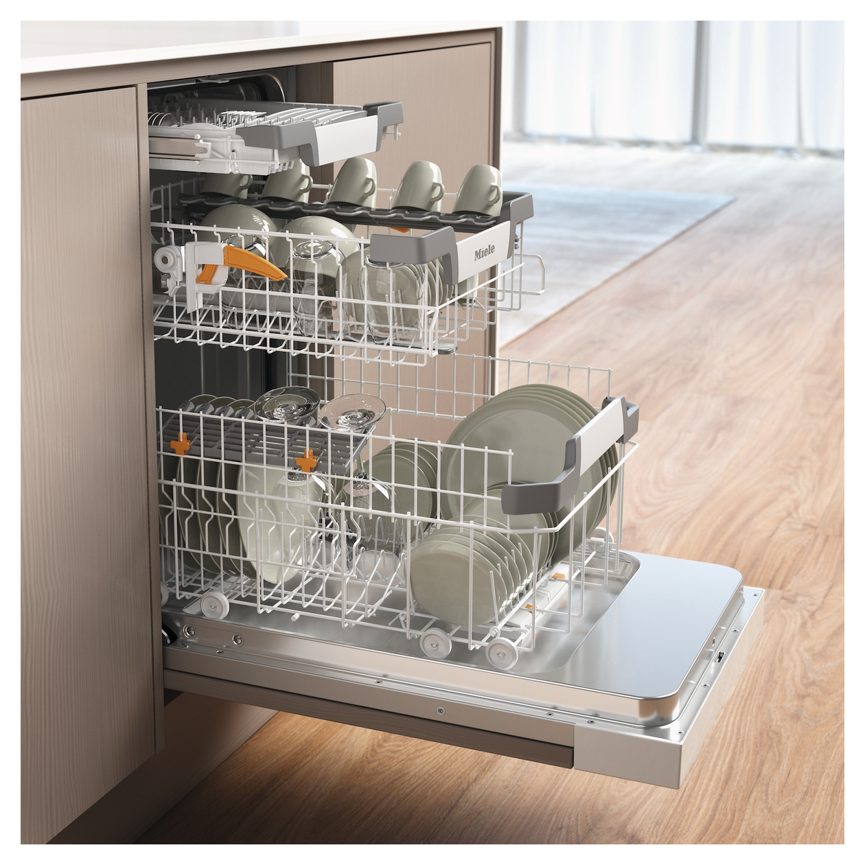 G5740SCi SL 45 cm Geschirrspüler teilintegriert (ohne Front) Leise 9 Maßgedecke Wärmetauscher & Auto Open 