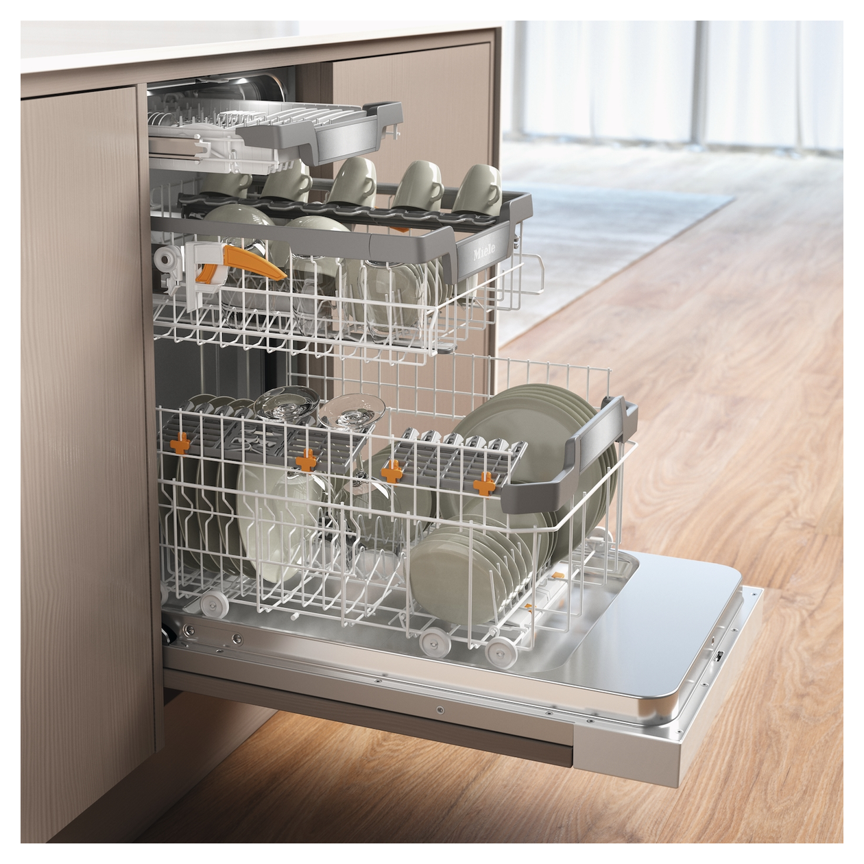 G5940SCi SL 45 cm Geschirrspüler teilintegriert (ohne Front) Leise 9 Maßgedecke Wärmetauscher & Auto Open 