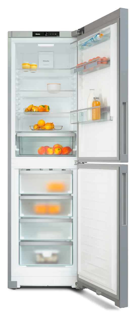 KFN4393DD 227 l / 132 l Kühl-Gefrierkombi freistehend NoFrost 210 kWh Jahr  (Silber) 