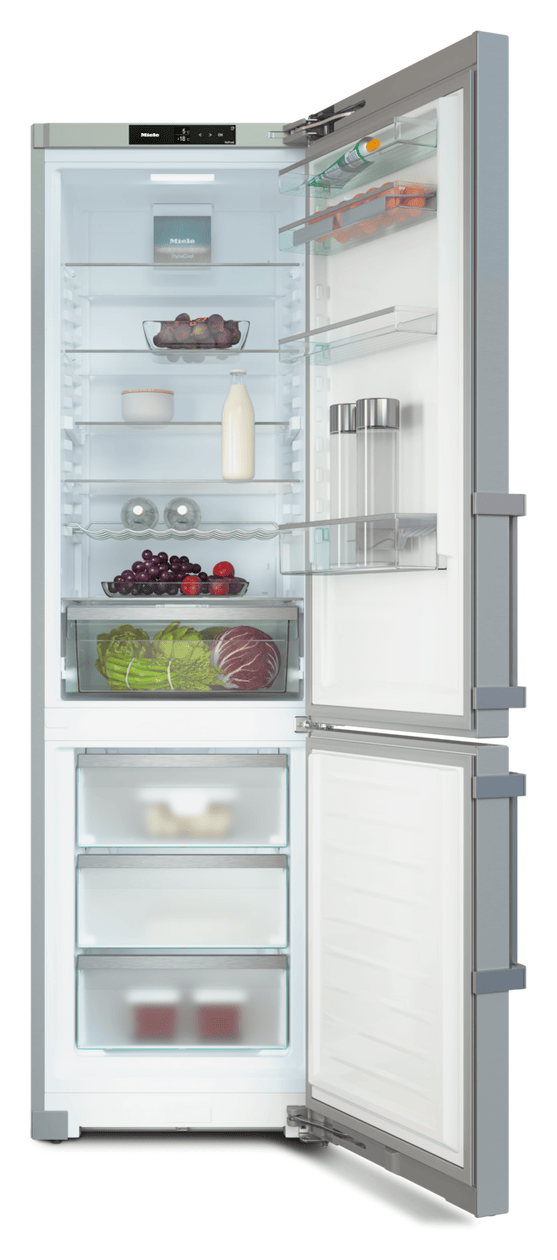 KFN4795CD 268 l / 103 l Kühl-Gefrierkombi freistehend NoFrost 162 kWh Jahr  (Edelstahl) 