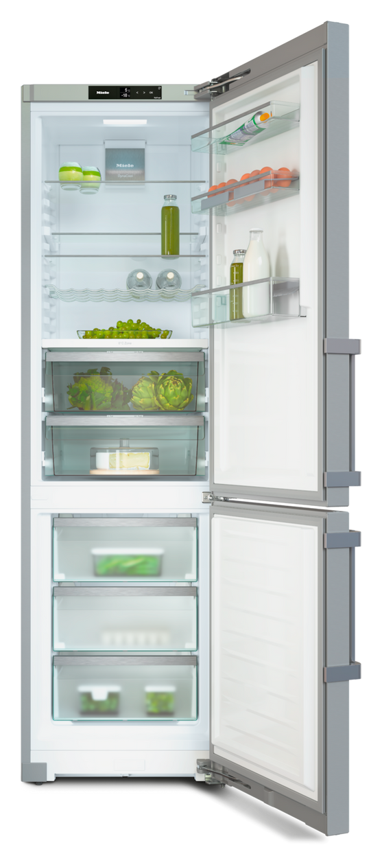 KFN4797CD 259 l / 103 l Kühl-Gefrierkombi freistehend NoFrost 180 kWh Jahr  (Edelstahl) 