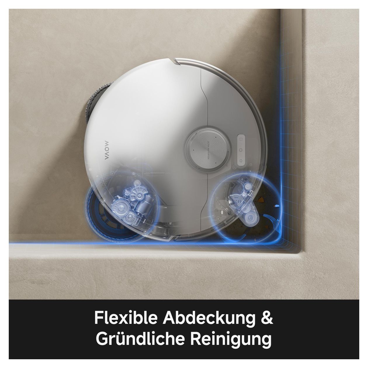 P70 Pro Ultra Saugroboter nass/trocken 30000 Pascal Leistung  (Weiß, Edelstahl) 