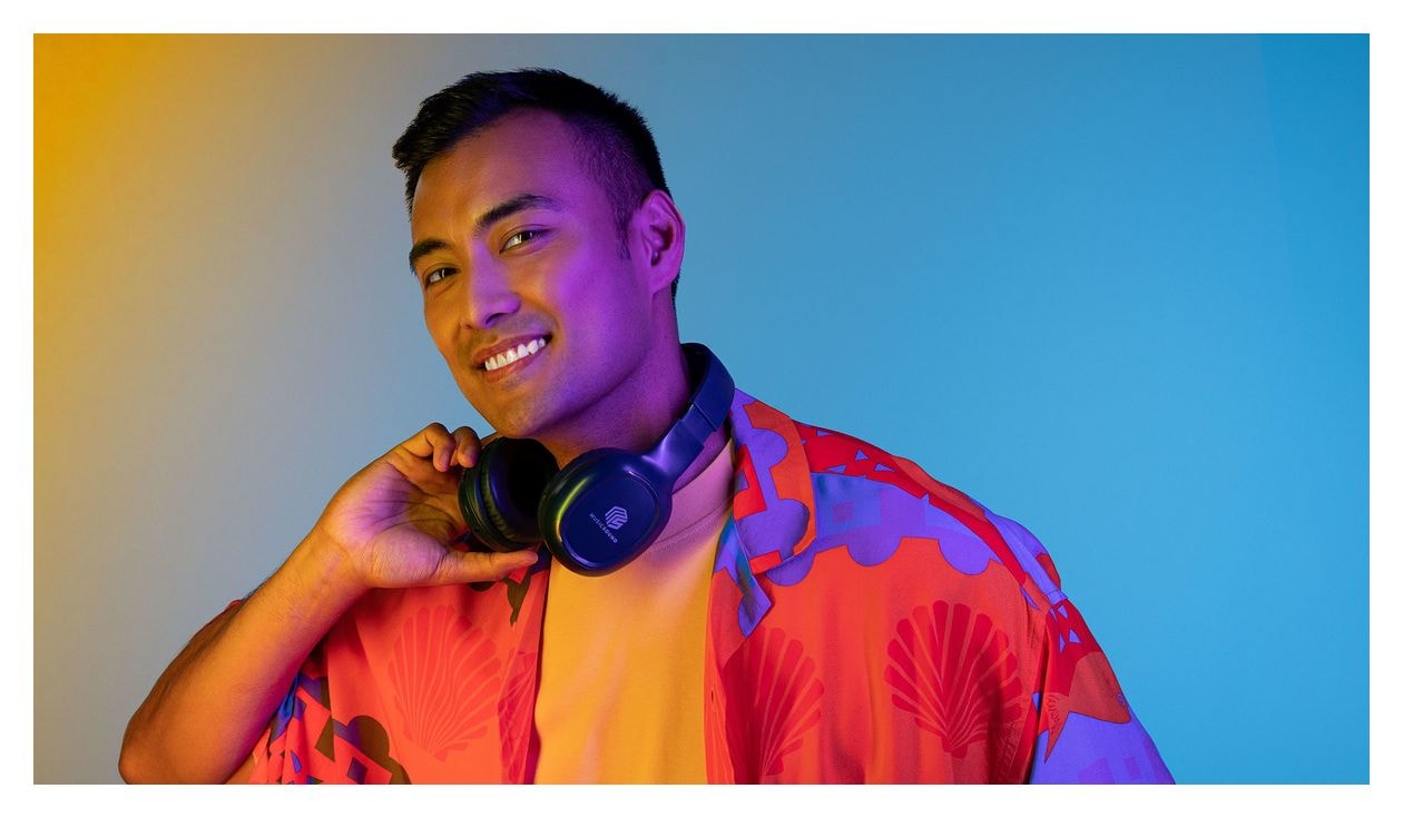 Basic Bluetooth Kopfhörer kabellos  (Blau) 