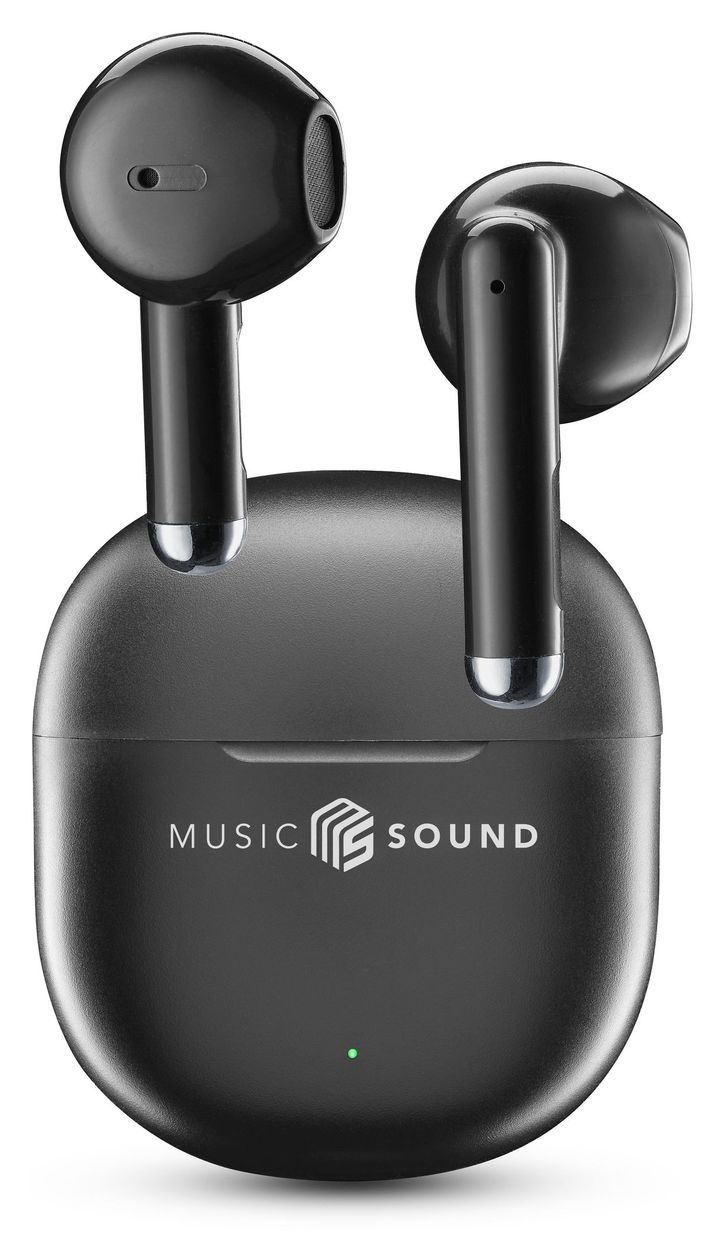 Breeze In-Ear Bluetooth Kopfhörer Kabellos TWS 4,5 h Laufzeit  (Schwarz) 