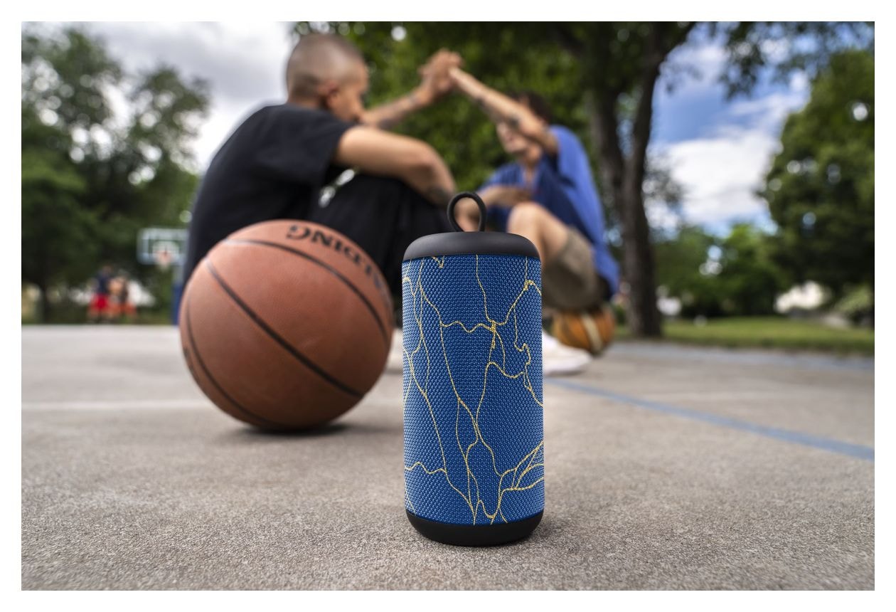 Vertical 5 W Bluetooth Lautsprecher Laufzeit bis 4 h  (Blau) 