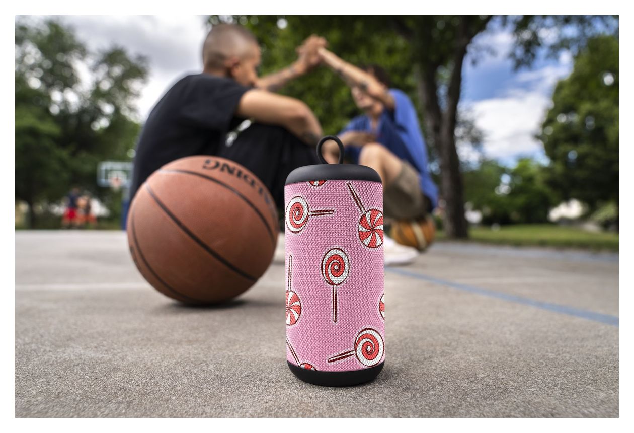 Vertical 5 W Bluetooth Lautsprecher Laufzeit bis 4 h  (Pink) 