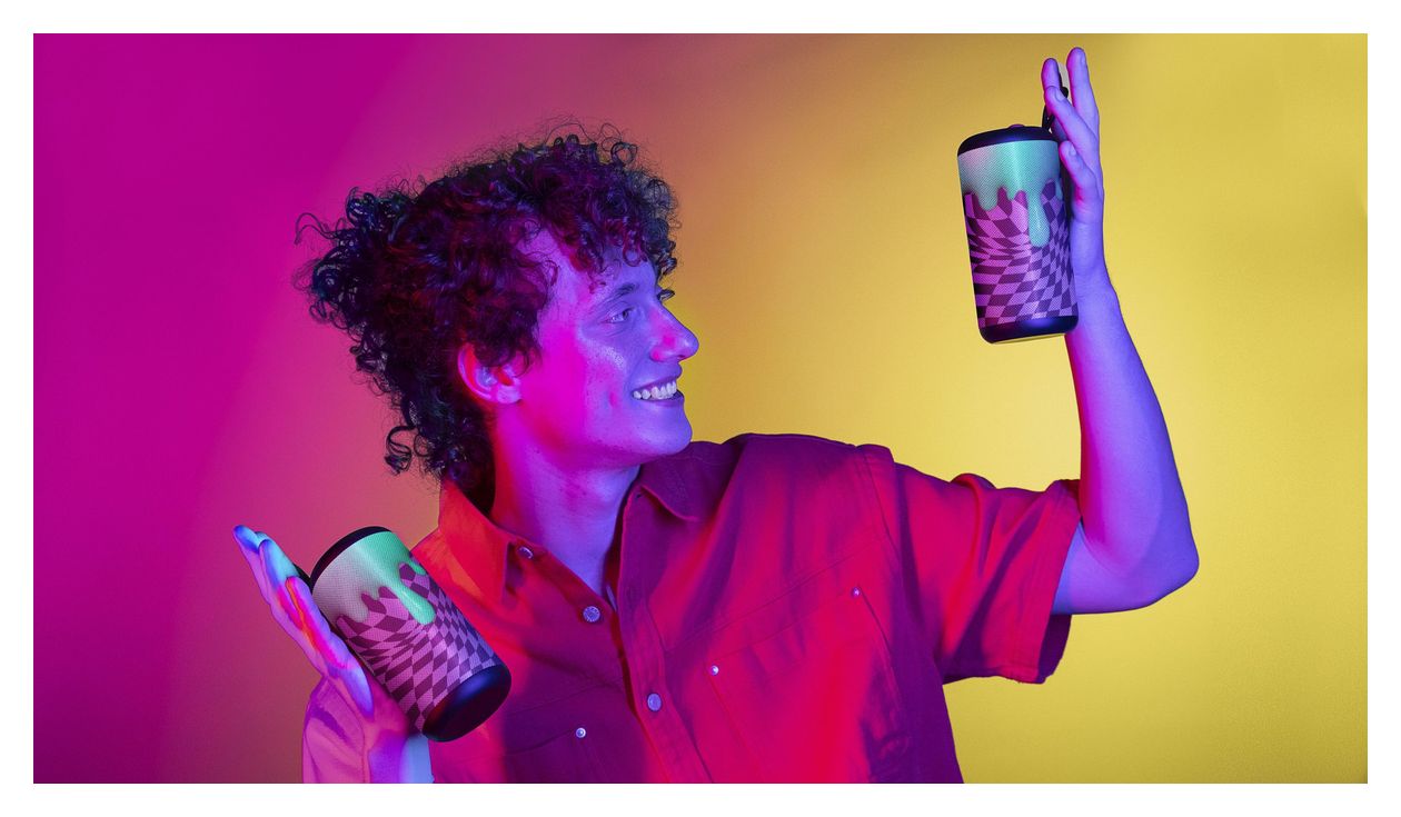 Vertical 5 W Bluetooth Lautsprecher Laufzeit bis 4 h  (Violett) 