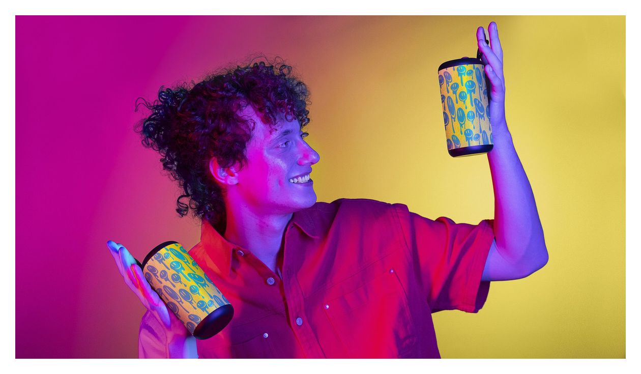 Vertical 5 W Bluetooth Lautsprecher Laufzeit bis 4 h  (Gelb) 