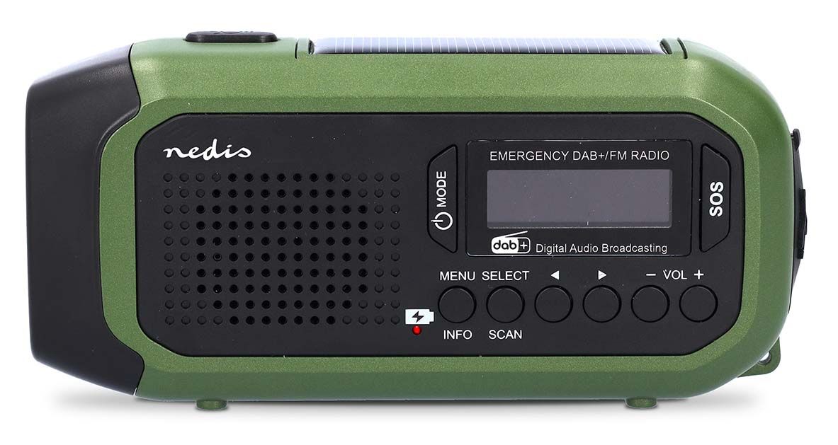 Notfallradio DAB+, FM Radio Tragbar  (Schwarz, Grün) 