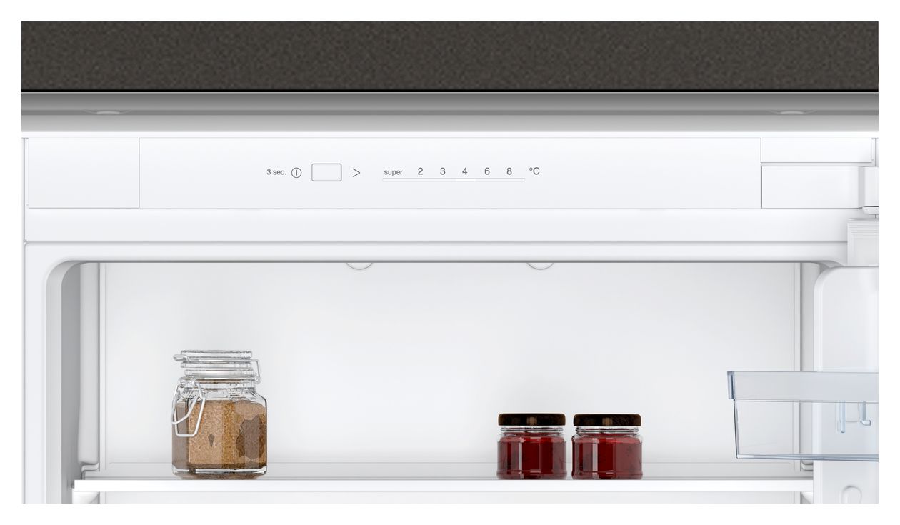 N30 KI5871SE0 Schlepptür 200 l 177,5 cm Einbaukühlschrank EEK: E 216 kWh Jahr 