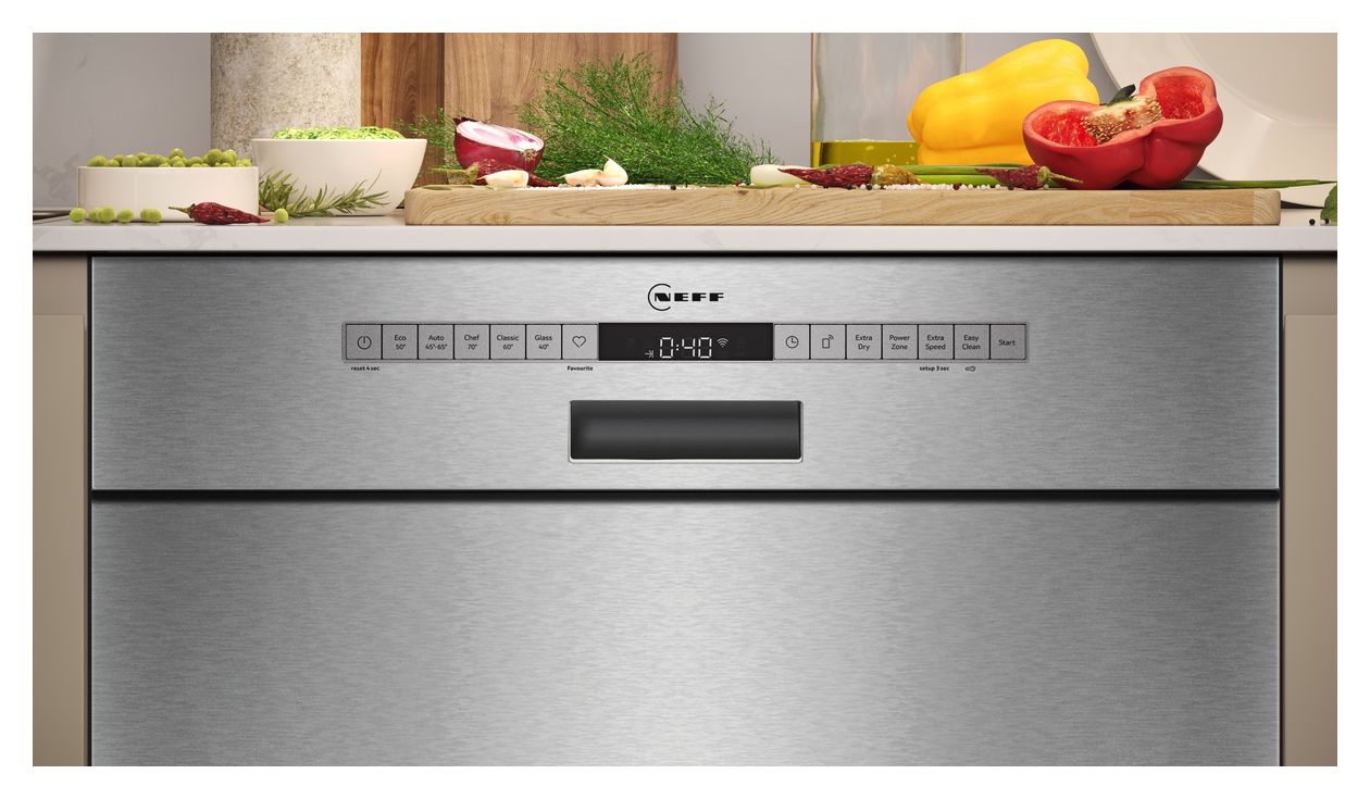N50 S125ECS15E 60 cm Geschirrspüler unterbaufähig Sehr leise 14 Maßgedecke aquaStop Funktion Wärmetauscher 