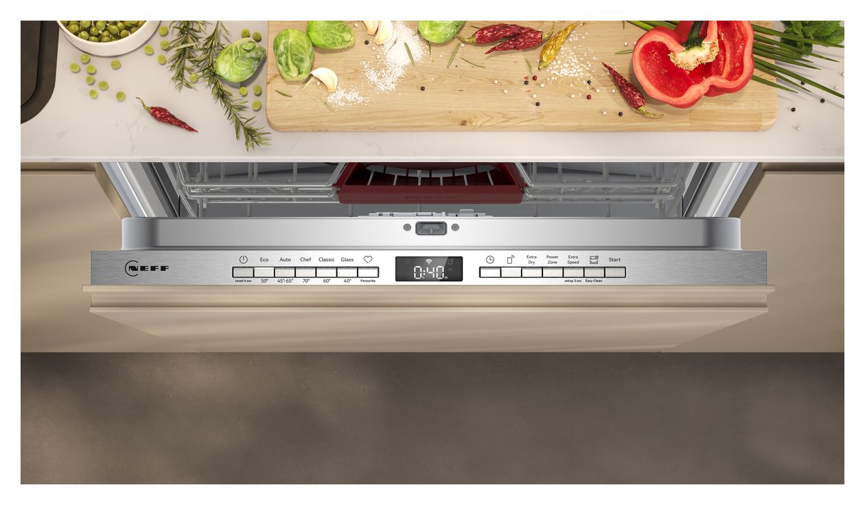 N50 S155EVX04E 60 cm Geschirrspüler vollintegriert (ohne Front) Leise 14 Maßgedecke aquaStop Funktion Wärmetauscher 