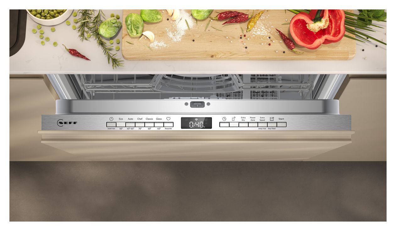 N50 S155HTX06E 60 cm Geschirrspüler vollintegriert (ohne Front) Leise 13 Maßgedecke aquaStop Funktion Wärmetauscher 