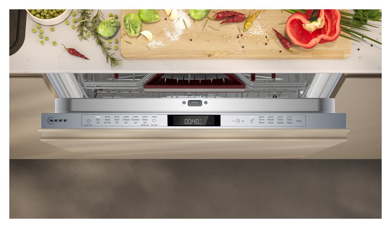 N70 S157ZCX18E 60 cm Geschirrspüler vollintegriert (ohne Front) Sehr leise 14 Maßgedecke aquaStop Funktion Zeolithe 