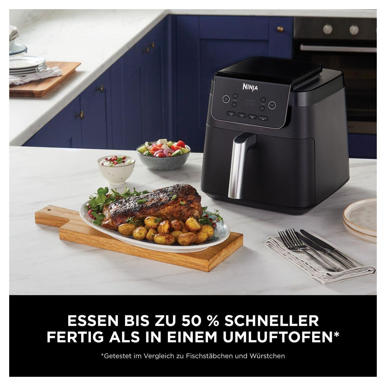 AF170EU Heißluftfritteuse 6,2 l 2000 W  (Schwarz) 