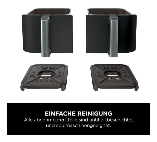 AF200EU Doppel Heißluftfritteuse 7,6 l 2400 W  (Schwarz) 
