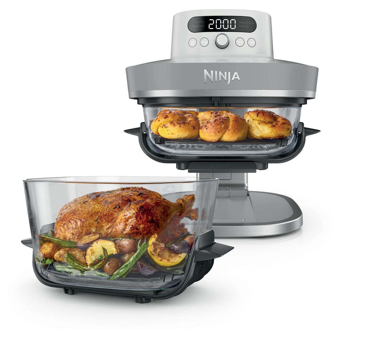AS090EUWH Crispi Pro 5-in-1 Heißluftfritteuse 5,7 l 2000 W  (Weiß) 