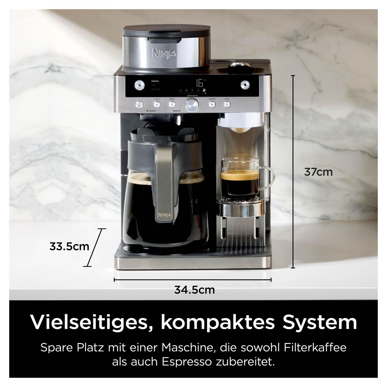 CFN802EU Filterkaffeemaschine 1,8 l  (Schwarz) 