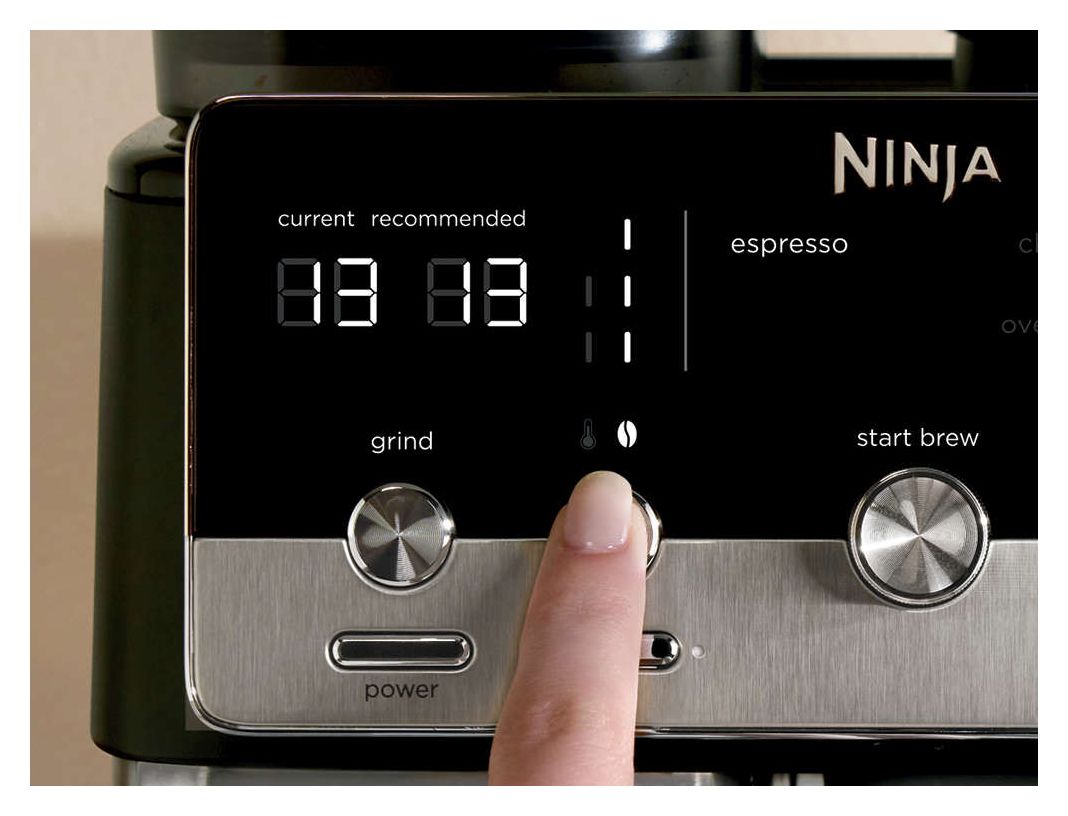 ES301EU Luxe Café Mini Siebträger Kaffeemaschine 1650 W  (Schwarz) 