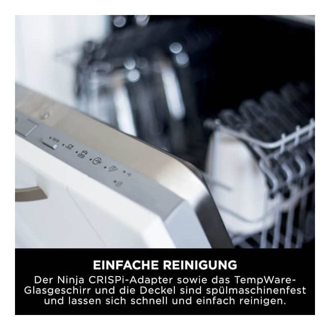 FN101EU Crispi Heißluftfritteuse 3,8 l 1700 W (Grau, Steinfarbe, Transparent) 