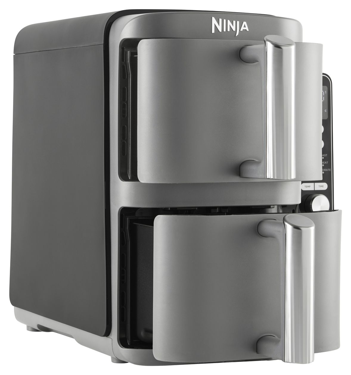 SL400EU Doppel Heißluftfritteuse 9,5 l 2470 W  (Schwarz, Grau) 