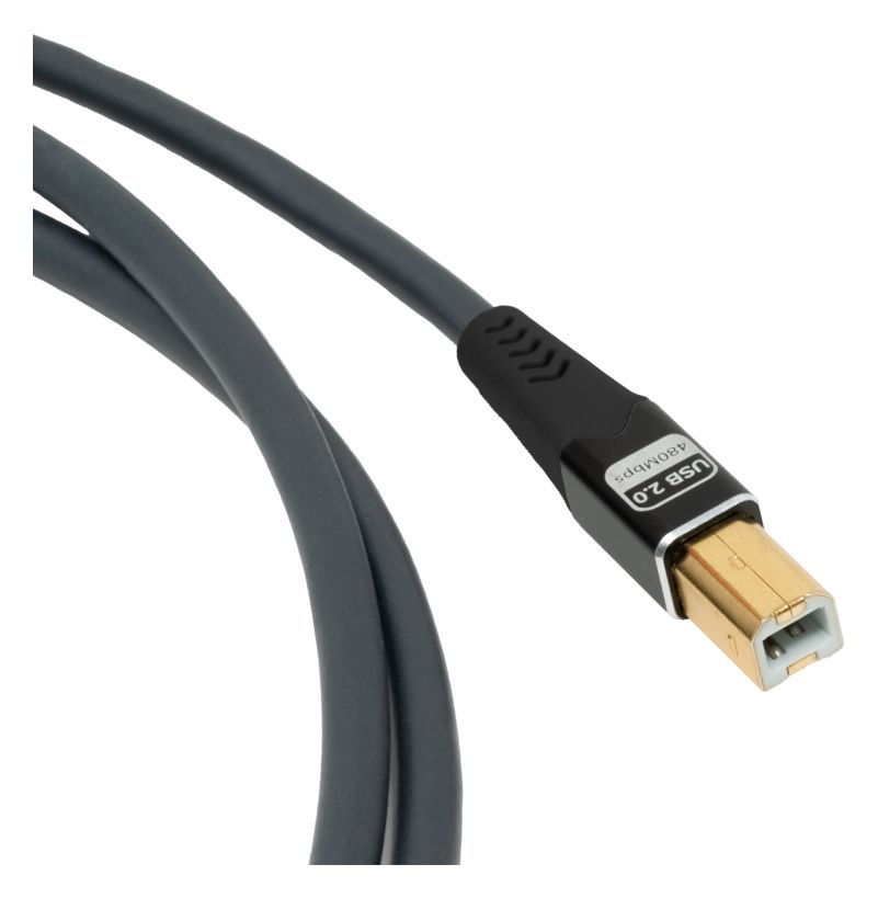 D1C9375 0,48 Gbit/s Rundkabel USB A auf USB B Männlich 1 m  (Anthrazit) 