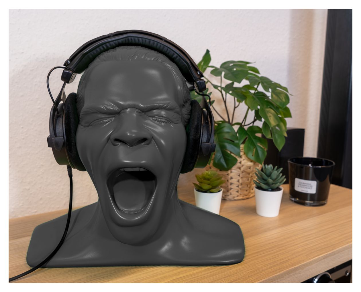 Kopfhörerständer Scream Unlimited Plus Kopfhörer-Halterung  (Anthrazit) 