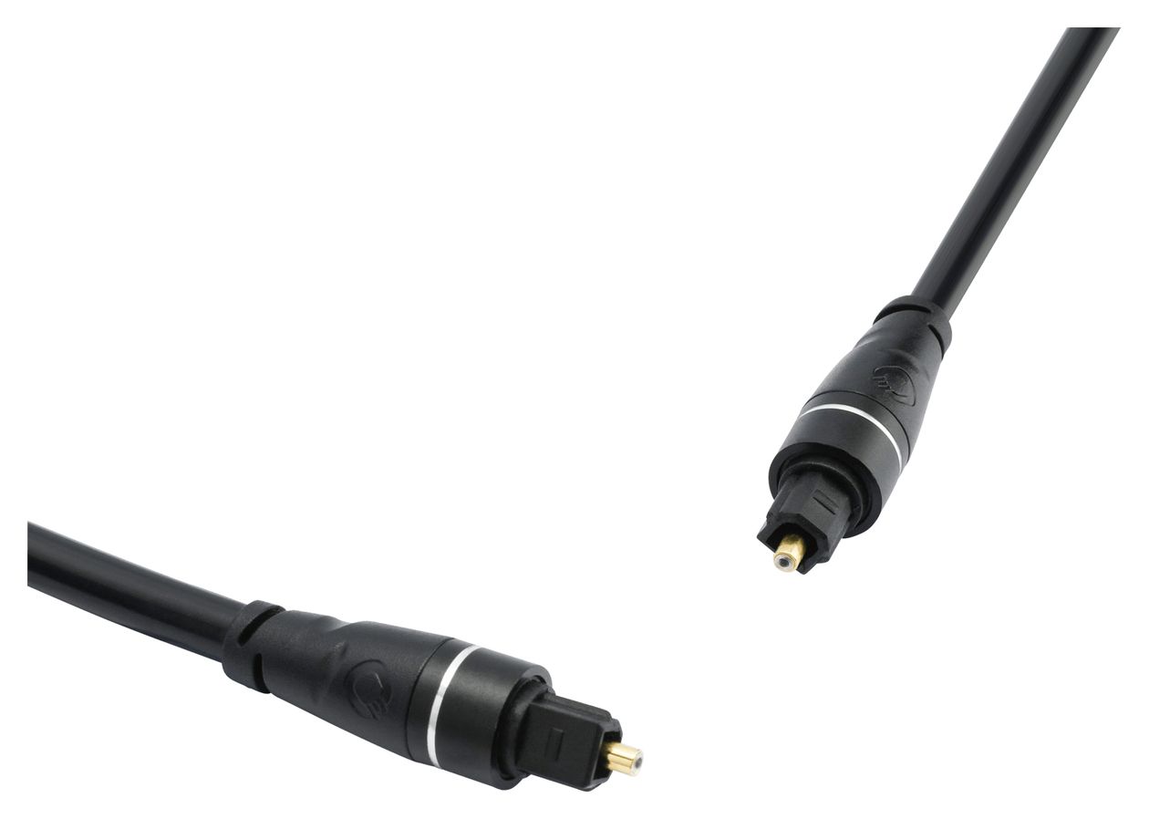 Opto Link optisches Digitalkabel Stecker Toslink auf Toslink 1,5 m  (Schwarz) 