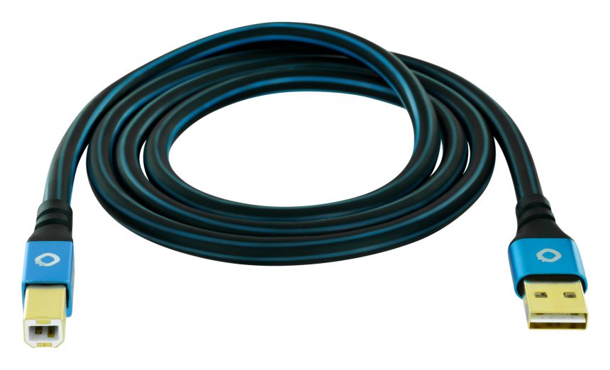 USB Plus B 0,48 Gbit/s Rundkabel USB A auf USB B Männlich 2 m  (Blau) 