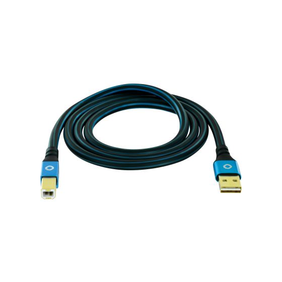 USB Plus B 0,48 Gbit/s Rundkabel USB A auf USB C Männlich 7,5 m  (Blau) 