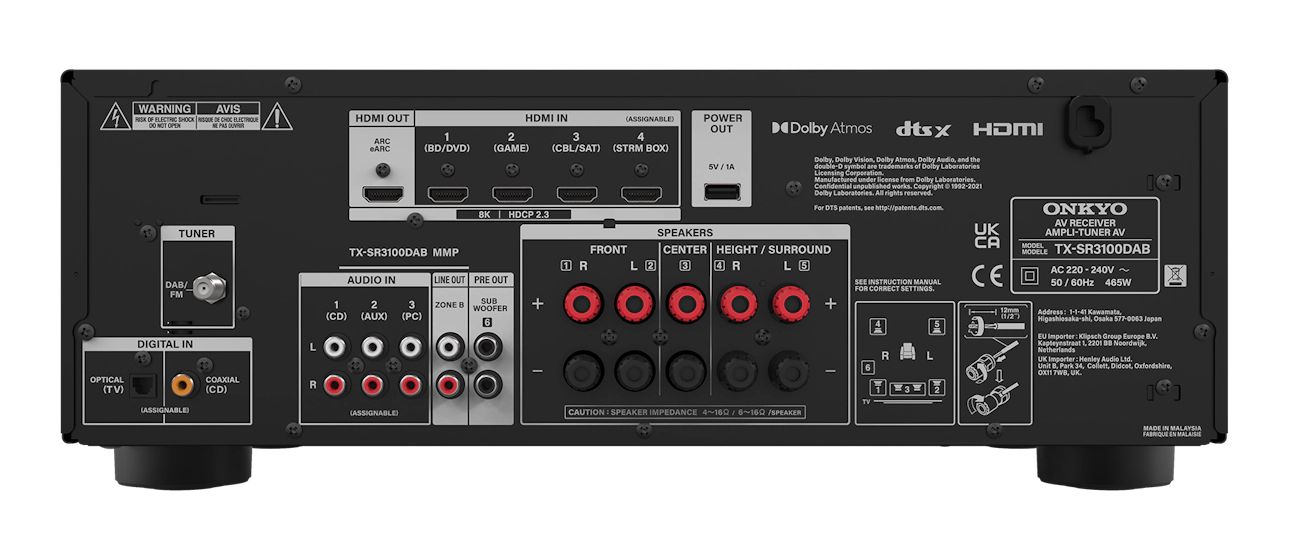 TX-SR3100 FM Receiver  (Schwarz) 