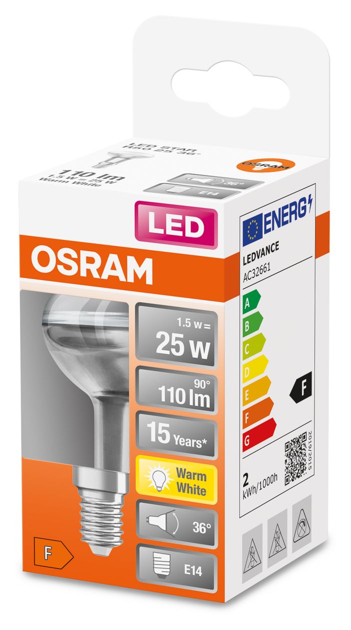 Star LED Lampe Reflektor E14 EEK: F 110 lm Warmweiß (2700K) 