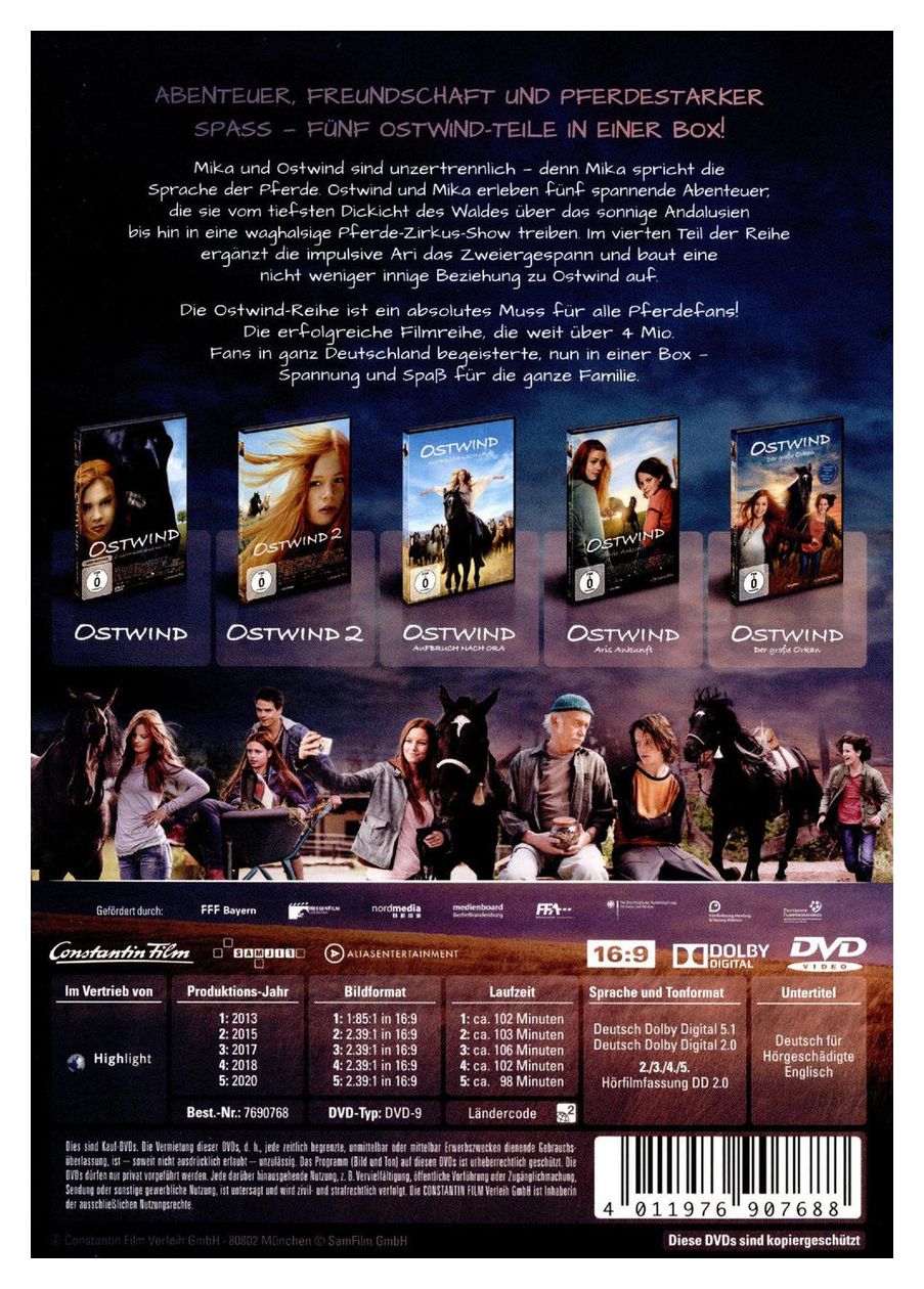 Ostwind 1-5 (DVD) 