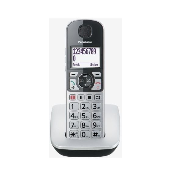 KX-TGE510 DECT-Telefon  (Schwarz/Silber) 