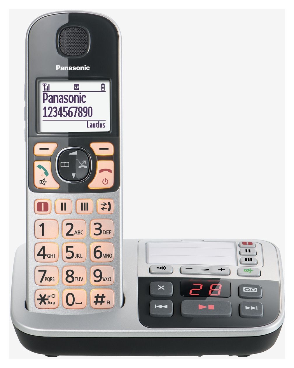 KX-TGE522 DECT-Telefon  (Silber) 