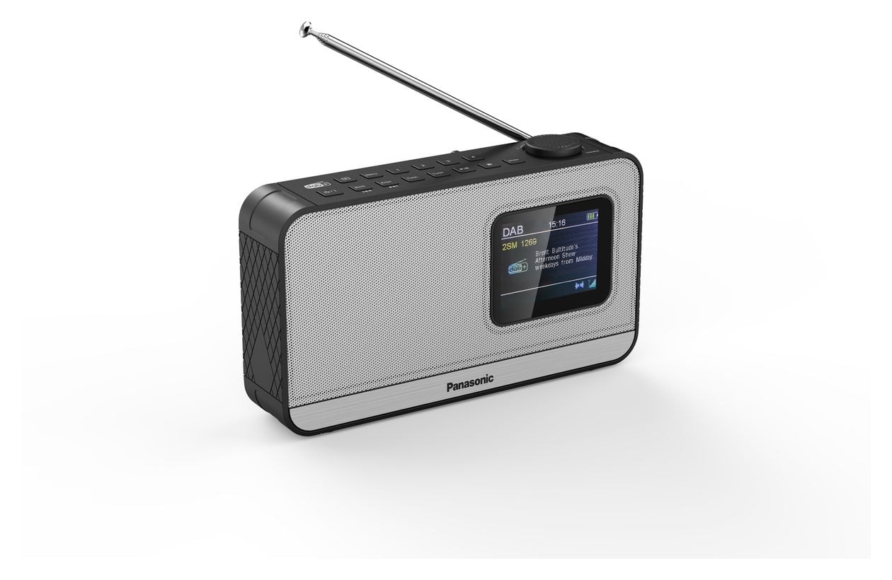 RF-D15 Bluetooth DAB+, FM Radio Tragbar  (Schwarz, Silber) 