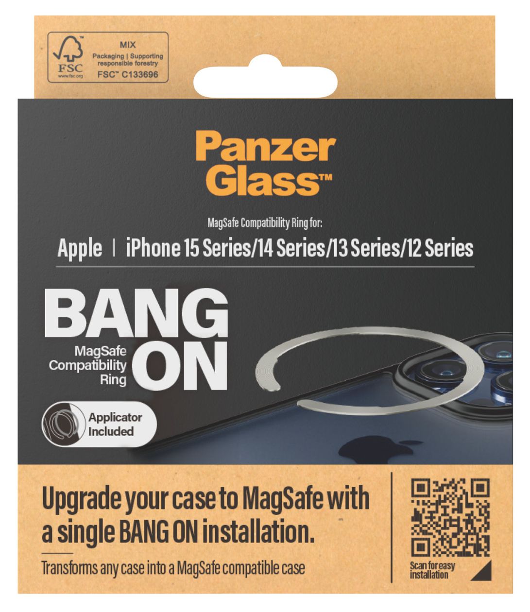 1189 Bang On MagSafe Klare Bildschirmschutzfolie Edelstahl für  Apple Apple - iPhone 12, Apple - iPhone 12 Pro, Apple - iPhone 12 Mini, Apple - iPhone 12 Pro Max, Apple - iPhone 13, Apple - iPhone 13 Pro, Apple - iPhone 13 Mini, Apple - iPhone 13 Pro 