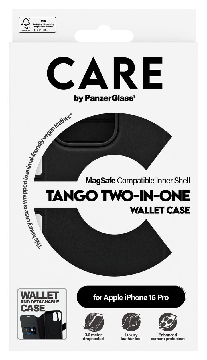 1330 Care Case Cover für Apple Apple - iPhone 16 Pro  (Schwarz) 