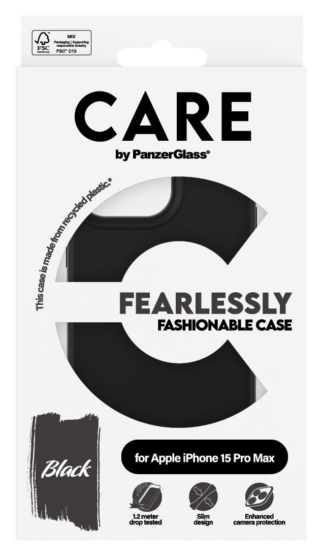 1432 Fashionable Case Cover für Apple Apple - iPhone 15 Pro Max  (Schwarz) 